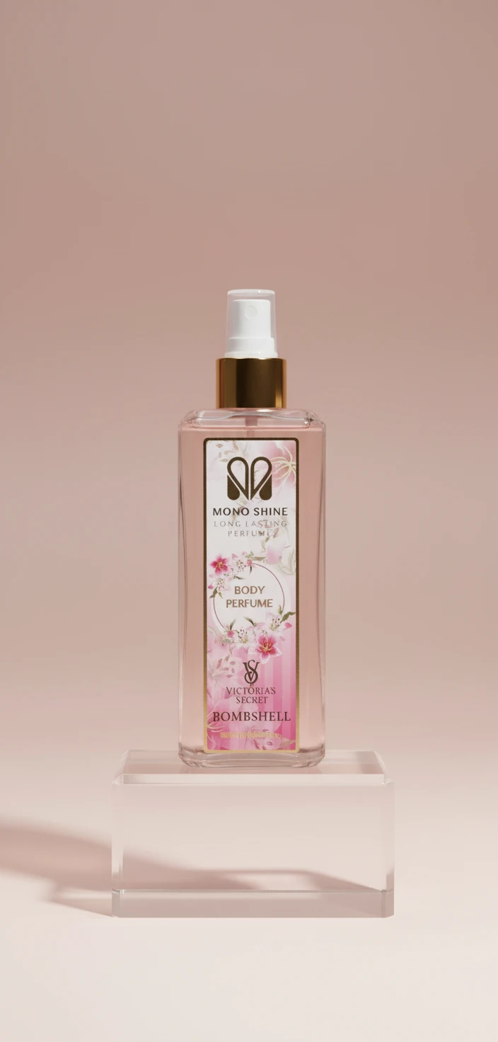 بادی اسپلش زنانه مونو شاین مدل VICTORIA SECRET BOMBSHELL حجم 250 میلی لیتر