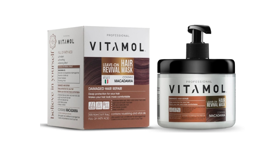 ماسک مو 500 میل خارج حمام ماکادمیا ویتامول | VITAMOL