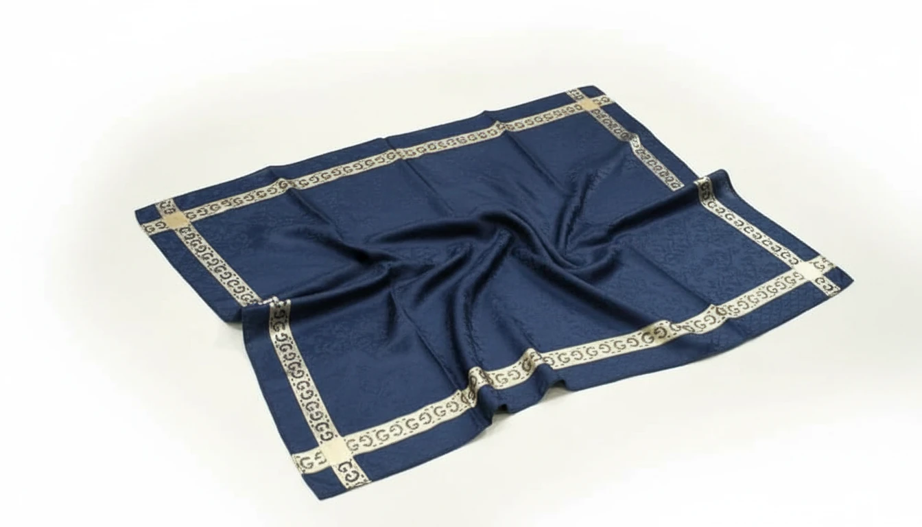 روسری بغل راه دار طلایی