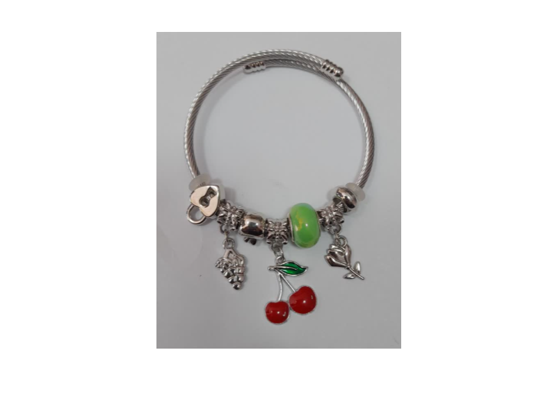 دستبند النگویی زنانه مدل پاندورا گیلاس