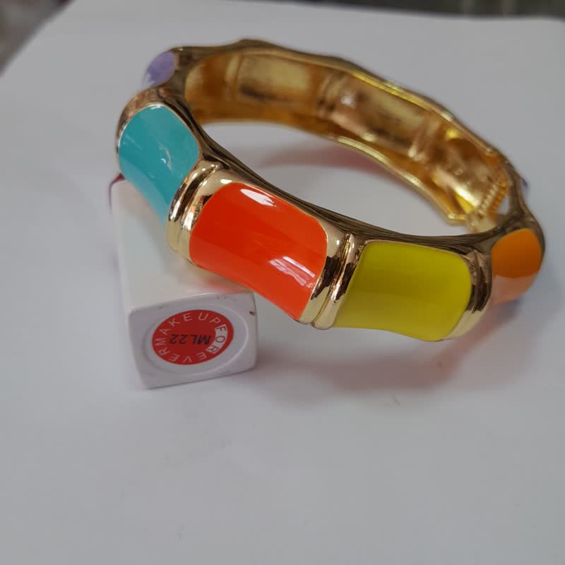 دستبند النگویی زنانه مدل میناکاری